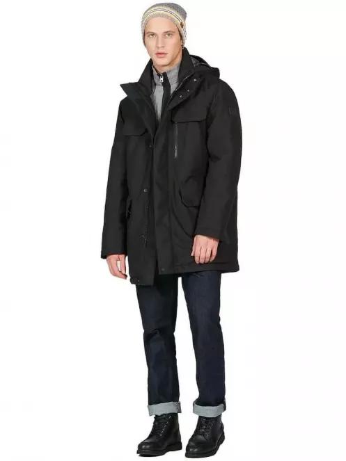 Aigle Downtown Tech-t férfi utcai kabát fekete színben 4